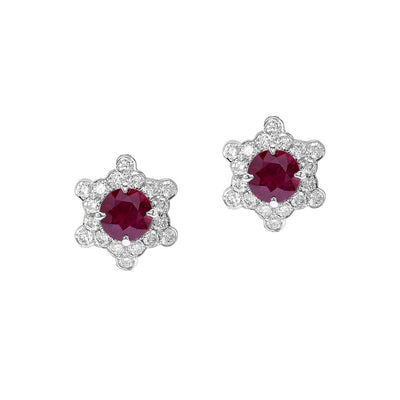 Atom Ruby Studs